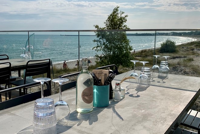 Strandtugg - restaurang med havsutsikt i Kämpinge, Höllviken